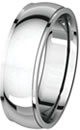 8mm Comfort Fit Wedding Bands With Edge