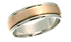 Rose gold two-tone bands image